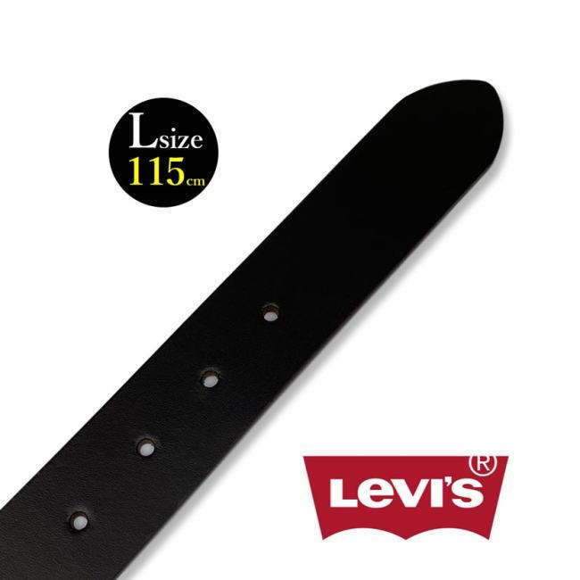 ベルト メンズ 大きめ 本革 牛革 リーバイス リアルレザー プレーン 6064 Lサイズ ブラウン | Levi's | 03