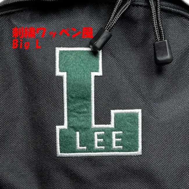 ブラック Lee リー Big L ロゴ 撥水ポリ コンパクト リュック キッズ 7091 レディース タウンユース | Lee | 05