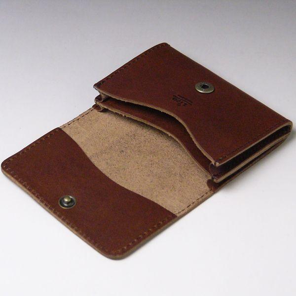 栃木レザー 本革 名刺入れ カードケース 730 フラップ ブラウン 日本製 新品 本物 ヌメ革フルベジタブルタンニングレザー |  | 01