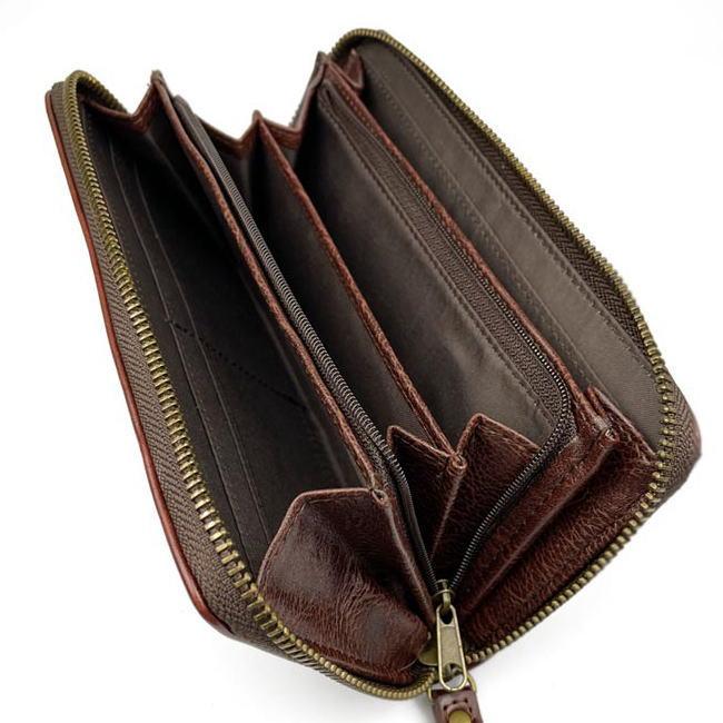 チョコ 濃茶 Levis リーバイス ラベルパッチ エコレザー 長財布 8305 | Levi's | 02