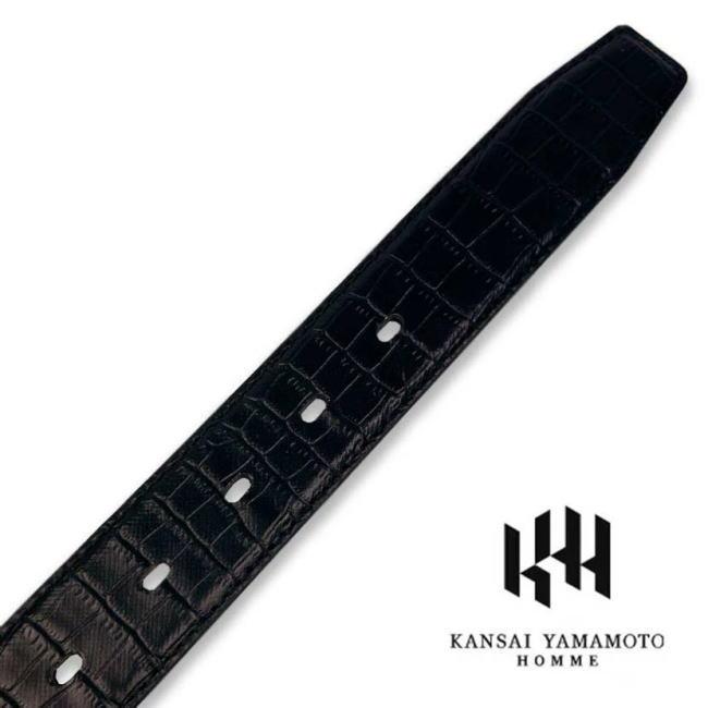 ベルト メンズ 牛革 bp019 ブラック KANSAI ヤマモト カンサイ クロコダイル型押し | kansai yamamoto | 03
