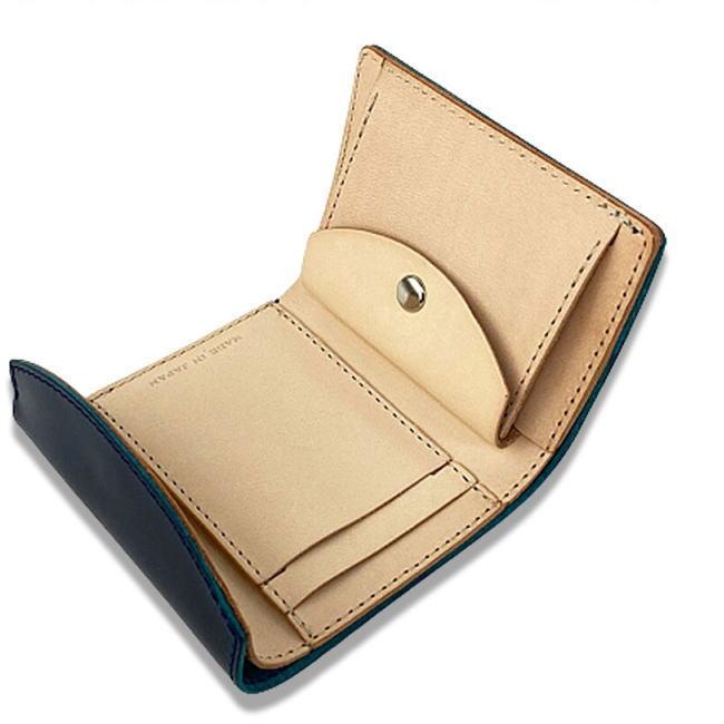 ブラック 0422 新喜皮革 オイルコードバン フラップ 折財布 日本製 |  | 01