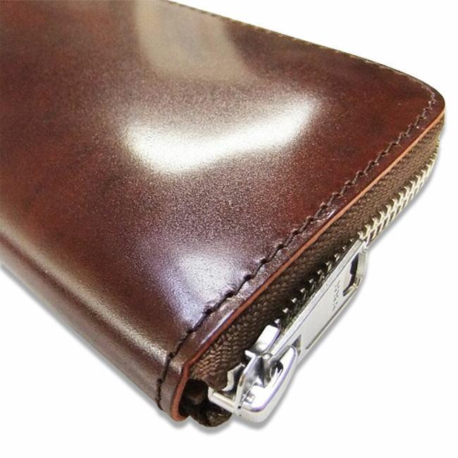 ベージュ 日本製 新喜皮革 コードバン 栃木レザー ラウンド 長財布 0482 |  | 05