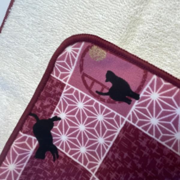 猫 新品 3枚組 絵斗布 えとふ 国産 裏パイル ハンカチ 21×21 綿100％ 21×21  日本製 |  | 04