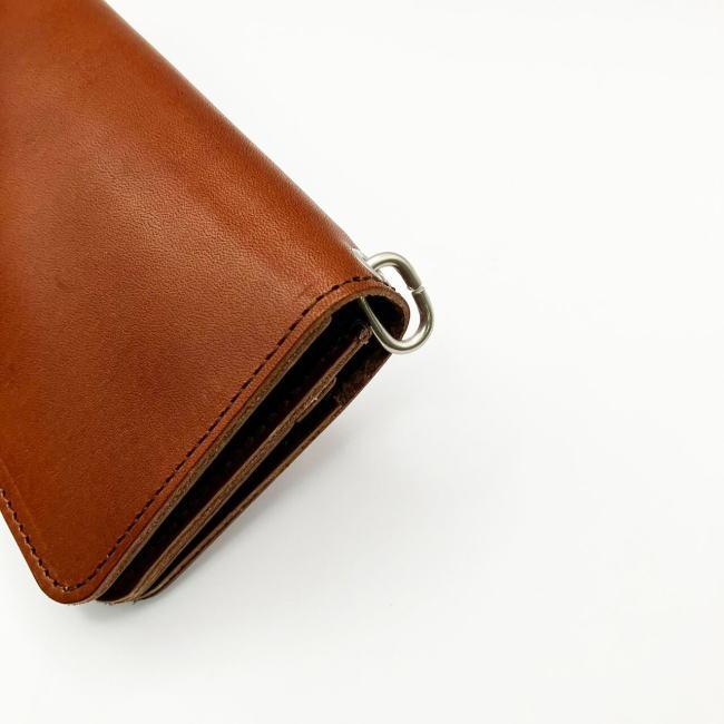 財布 長財布 メンズ 本革 牛革 栃木レザー 日本製 HA227 トラッカーウォレット ダークブラウン |  | 02