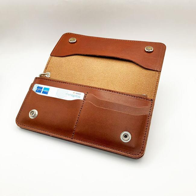 財布 長財布 メンズ 本革 牛革 栃木レザー 日本製 HA227 トラッカー