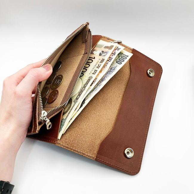 財布 長財布 メンズ 本革 牛革 栃木レザー 日本製 HA227 トラッカー