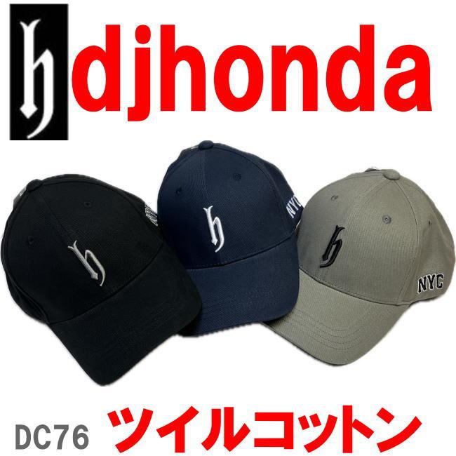 ブラック DC76 ディージェイホンダ キャップ 帽子 ロゴ刺繍 ブラック DC76 ディージェイホンダ キャップ 帽子 ロゴ刺繍