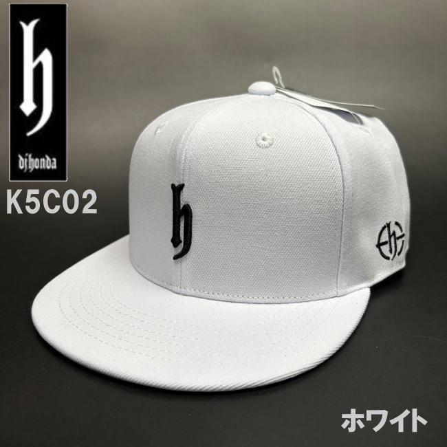 ホワイト djhonda djホンダフラット キャップ k5c02 帽子メンズ