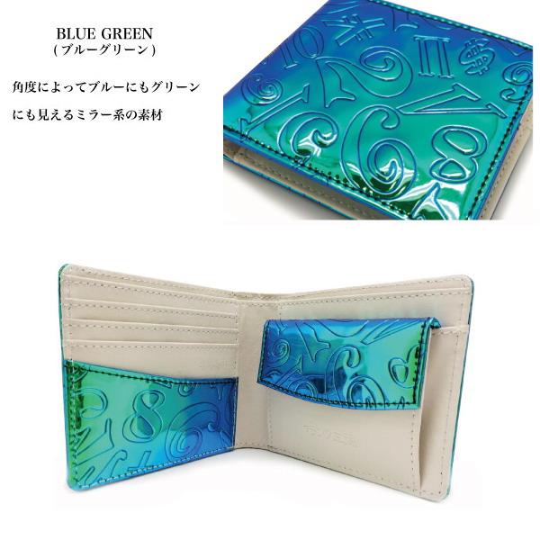 フランク三浦 04 ブルーグリーン 二つ折り財布 折財布 新品 : アイ 