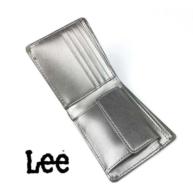ブロンズ Lee リー リアルレザー 二折財布 フラップ 本革 0520233n Lee（リー） ブロンズ リアルレザー メダルカラー 二折財布 フラップ