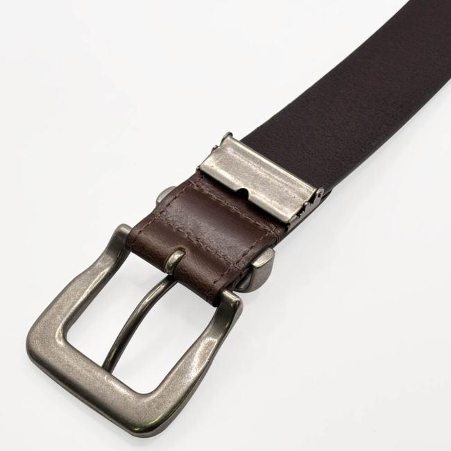 ダークブラウン Lee リー 牛革 40mm メタルループ ベルト 0605 メンズ レディース | Lee | 03
