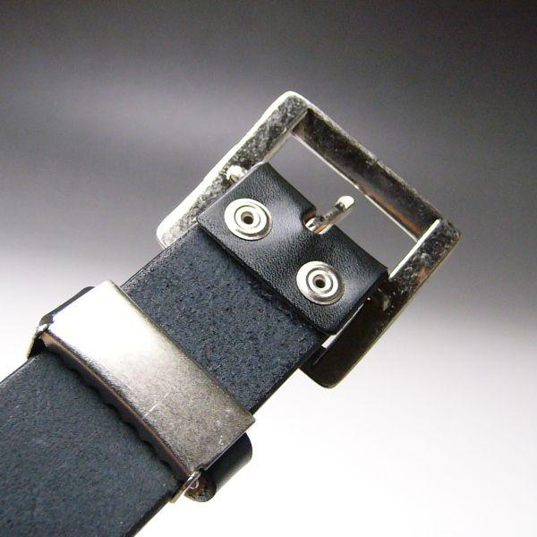 ベルト 栃木レザー 40mm　メンズ　ヌメ革 ロングサイズ 120cm ブラック 黒 ギャリソンスクエアバックル 新品本物 べると ぬめ革 |  | 01