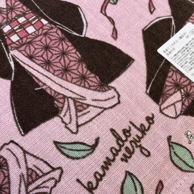 鬼滅の刃 禰豆子 ミニタオル ハンカチ 鬼滅女子 大人可愛い 綿100％ | BANDAI | 04