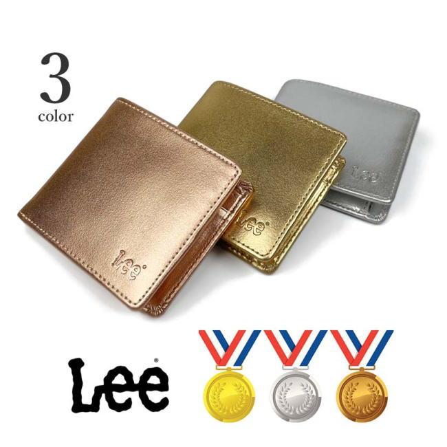 ブロンズ Lee リー リアルレザー メダルカラー 二折財布 フラップ 本革 0520233n | Lee | 05