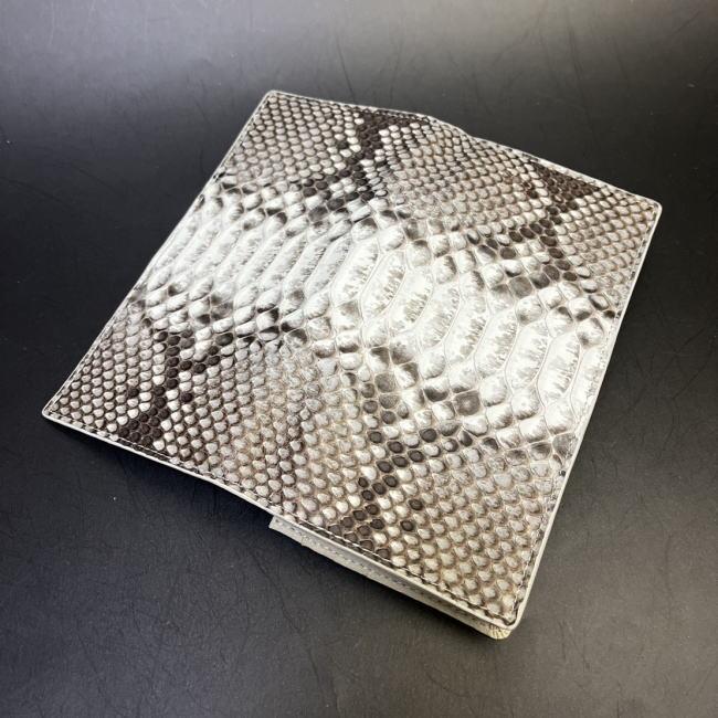6636na パイソン 長財布 長札 ナチュラル 蛇革 ヘビ革 |  | 03