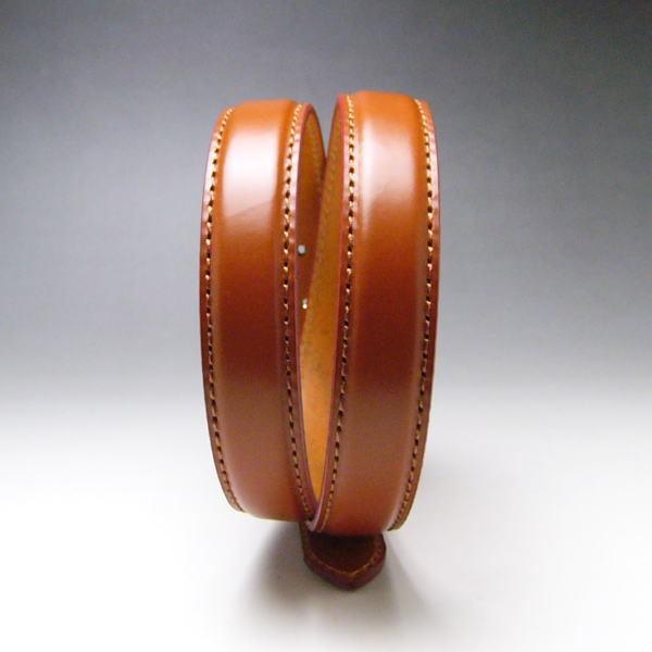 姫路レザー 本革 ビジネス ベルト 30mm 53 キャメル 新品 栃木レザーと並ぶ日本の革 送料無料 |  | 03