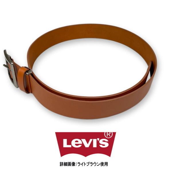 メンズ ベルト Levi's リーバイス 本革 40ミリ ギャリソンバックル6023 新品 ダークブラウン ワイドベルト 幅広 | Levi's | 05