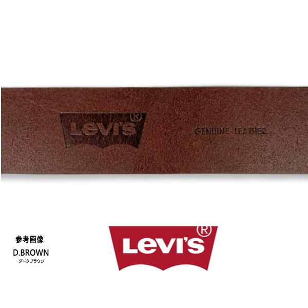 6468 LEVI'S リーバイス 牛革 ベルト 40ミリ ダークブラウン（チョコ）こげ茶 本革 ワイド | Levi's | 02