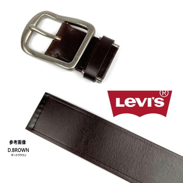 6468 LEVI'S リーバイス 牛革 ベルト 40ミリ ダークブラウン（チョコ）こげ茶 本革 ワイド | Levi's | 03