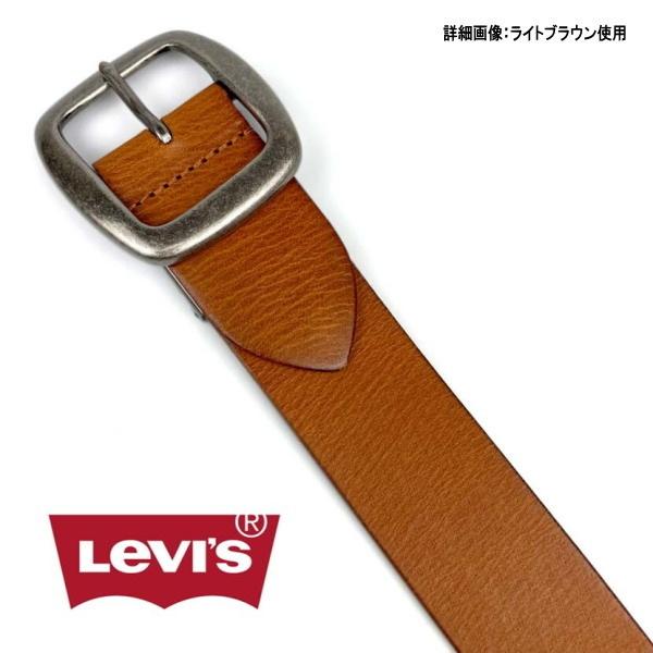 6469 LEVI'S リーバイス 牛革 ベルト 40ミリギャリソンバックル ダークブラウン（チョコ）こげ茶 | Levi's | 02