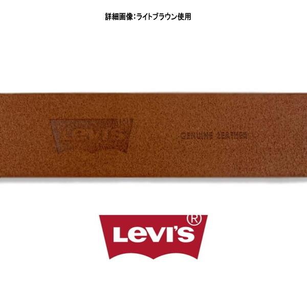 6469 LEVI'S リーバイス 牛革 ベルト 40ミリギャリソンバックル ダークブラウン（チョコ）こげ茶 | Levi's | 04