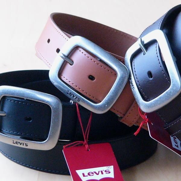 ベルト LEVI'S 本革 リーバイス 牛革 メンズベルト 35mm 6491 ブラック 新品 本物 ロゴ入りバックル｜aimode-1｜03