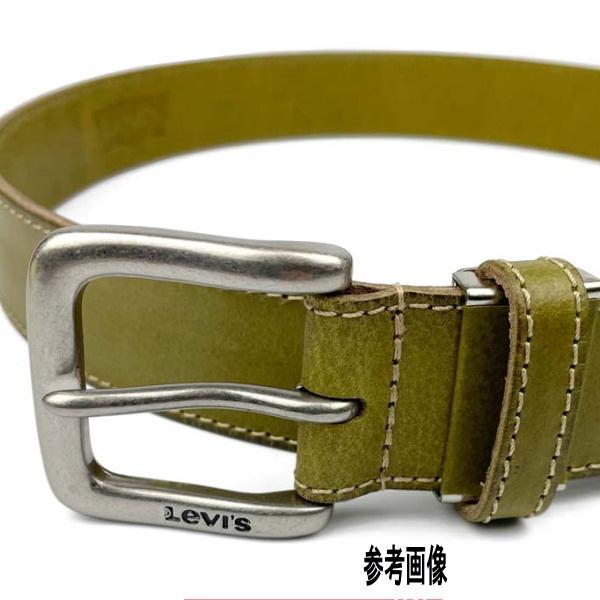メンズ ベルトLivi's リーバイス 本革 35ミリ ステッチデザイン 6604 新品 モスグリーン 35mm | Levi's | 02