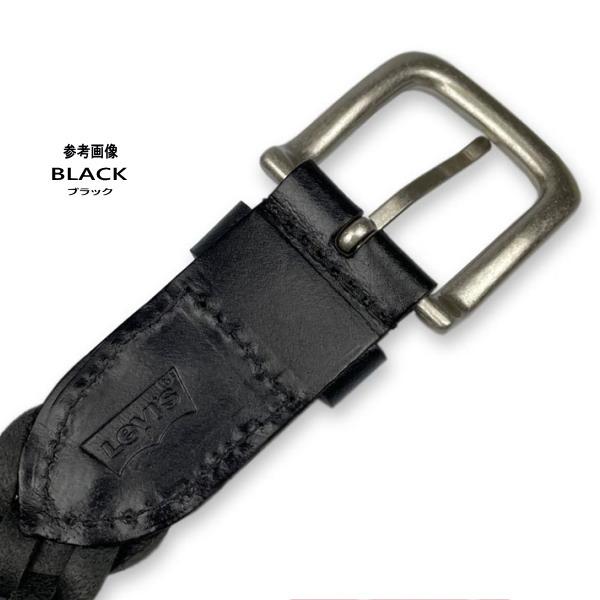 Levi's（リーバイス） 赤 本革 メッシュ ベルト 編み込み 6607 レッド