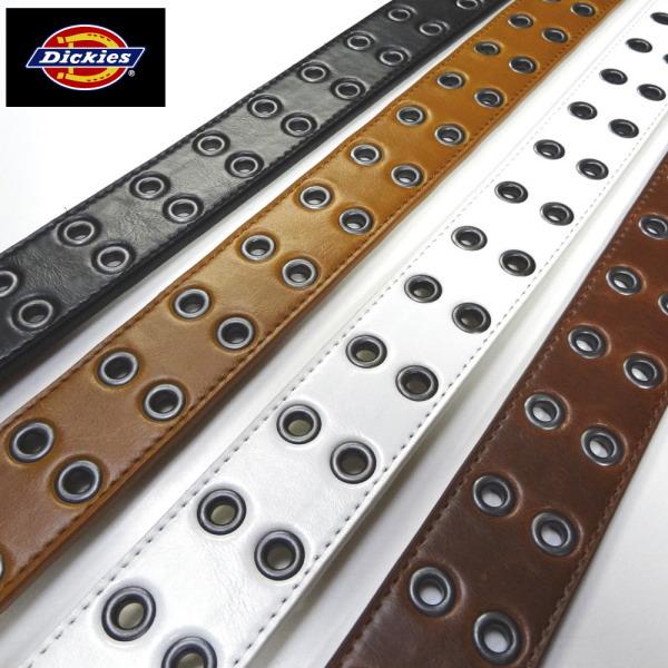 126DBR ディッキーズ ベルト ダブルピン Dickies  焦げ茶 ダークブラウン | Dickies | 04