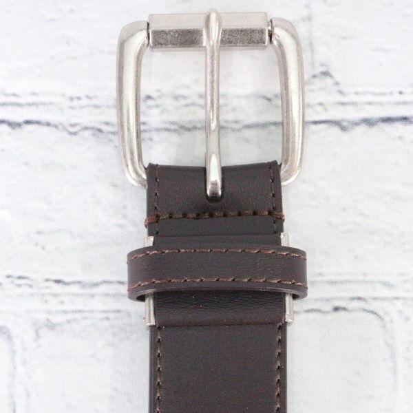 こげ茶 1917 コンバース ローラーバックル ベルト 本革 牛革 リアルレザー ダークブラウン 新品 | CONVERSE | 02