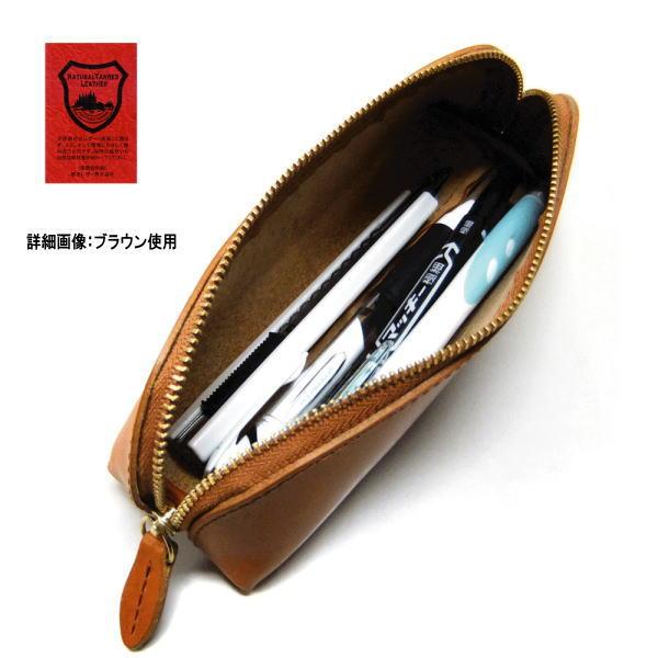 289 赤 栃木レザー 本革 ペンケース 本革 日本製 レッド |  | 03