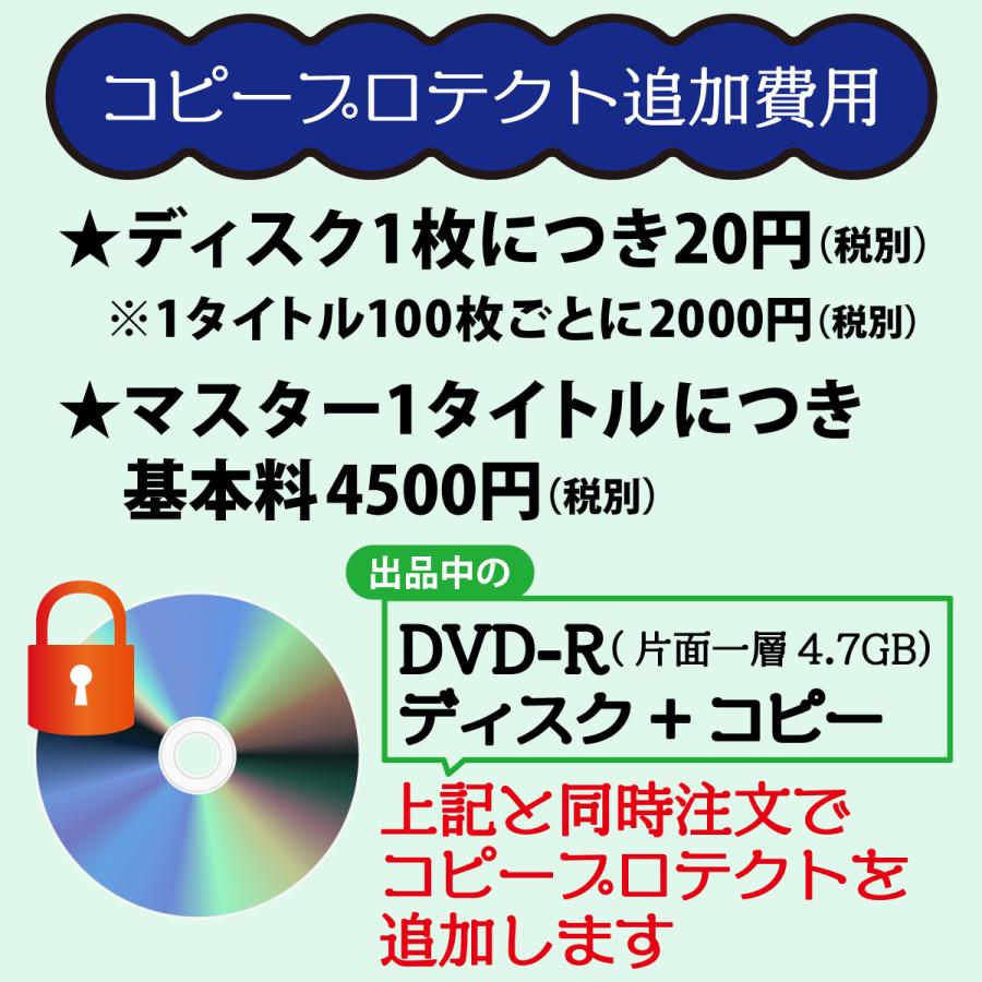 DVD-Rコピー同時購入専用 コピープロテクト/コピーガード付加[100枚