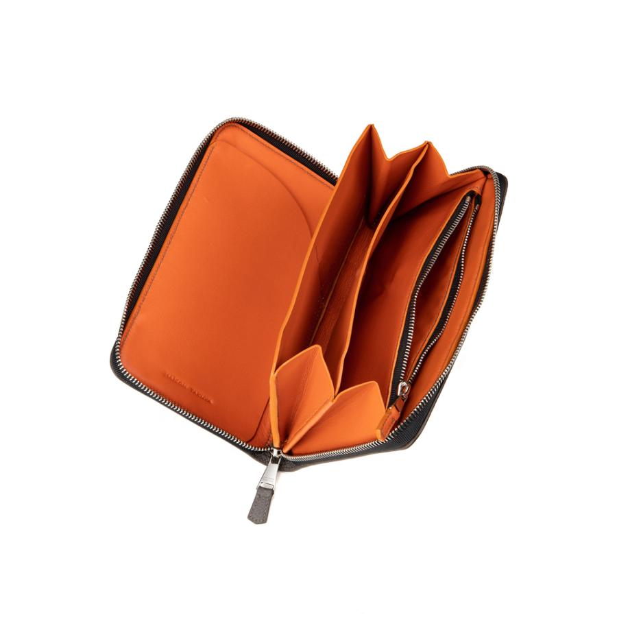 メゾンタクヤ MAISON TAKUYA メンズ CC Organizer(S) German Shrunken Calf × Lamb オーガナイズラウンドジップ財布 ラウンドジップオーガナイザーの画像