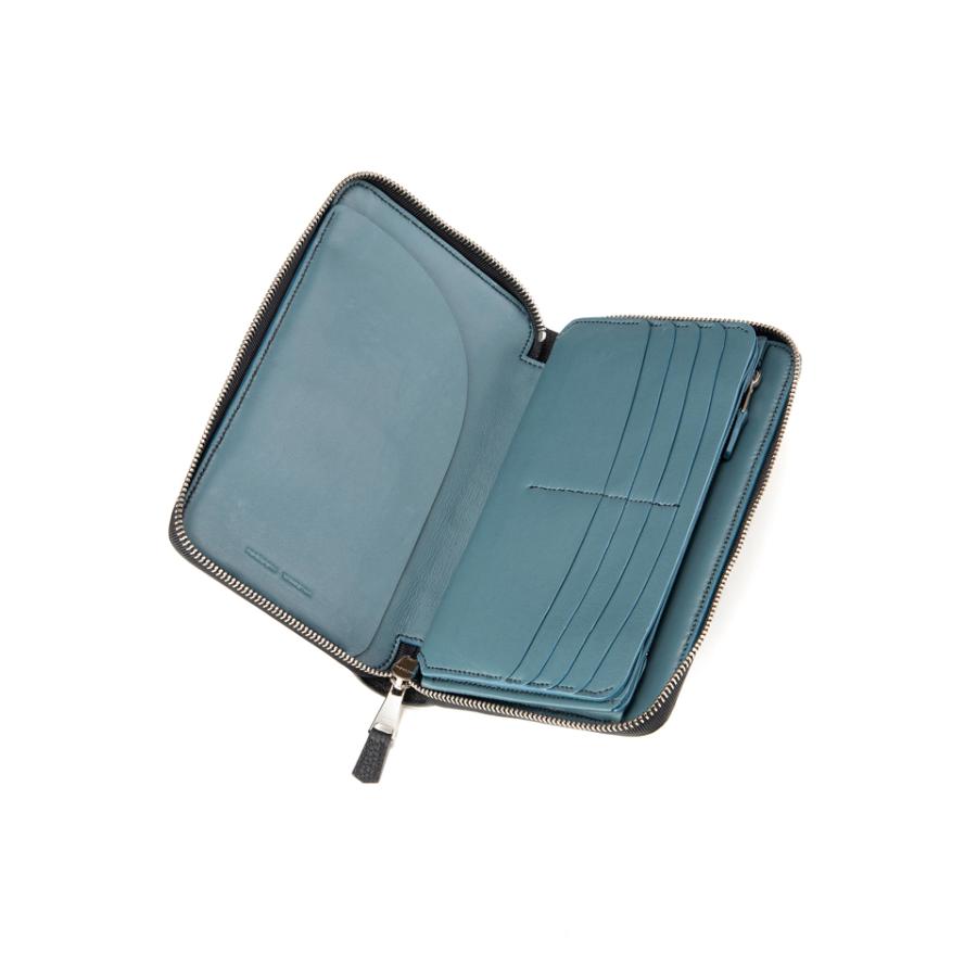 メゾンタクヤ MAISON TAKUYA メンズ CC Organizer(S) German Shrunken Calf × Lamb オーガナイズラウンドジップ財布 ラウンドジップオーガナイザーの画像