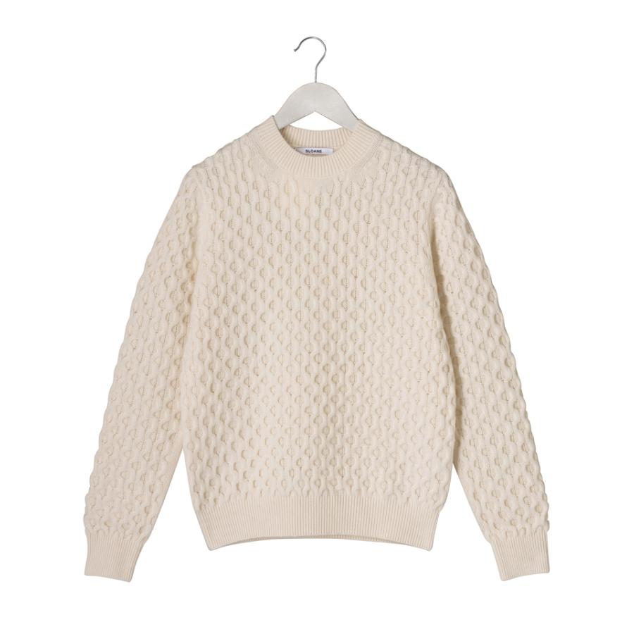 スローン Sloane ユニセックス メンズ レディース 7g カシミヤ ハニカムケーブル編み クルーネック ニット セーター Sl6w 199 Aimsgallery 通販 Yahoo ショッピング