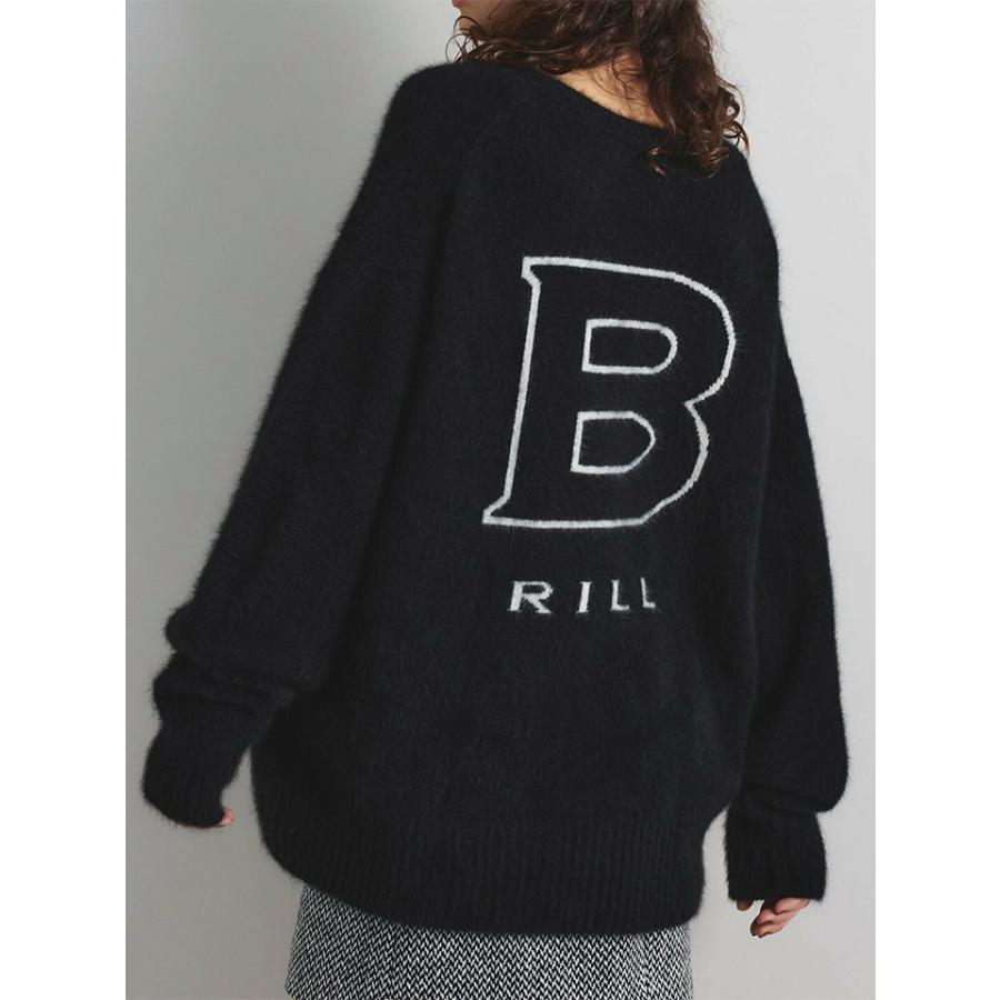 ブリル BRILL レディース インターシャロゴニット プルオーバー