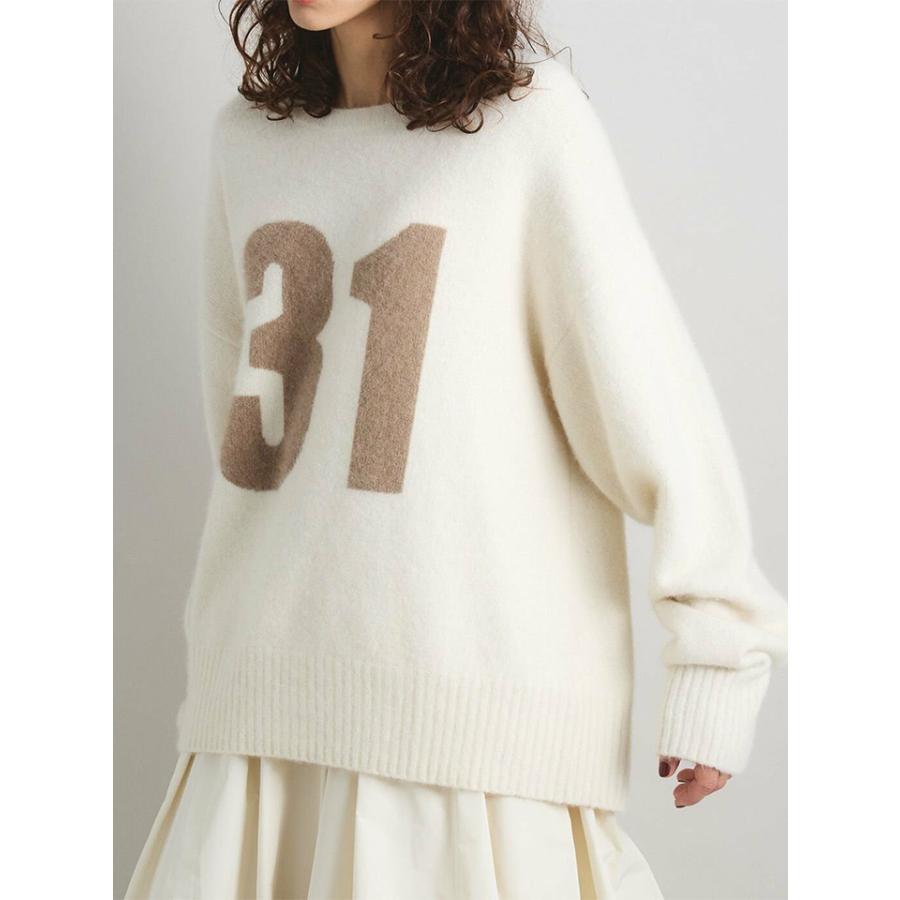 ブリル BRILL レディース インターシャロゴニット プルオーバー 142800