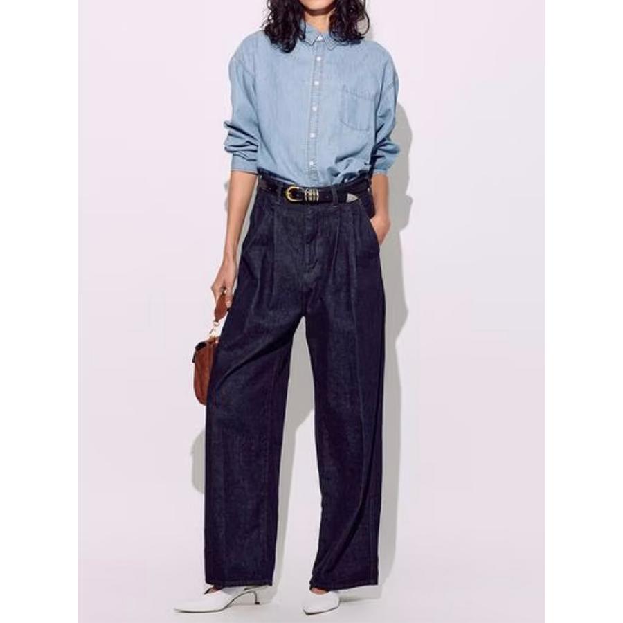 ブリル BRILL レディース DENIM デニム 2タックパンツ 252197