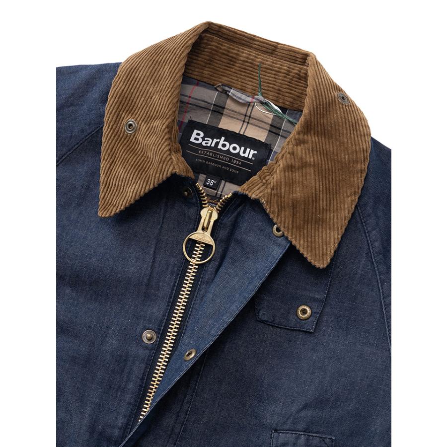 Barbour (バブアー) メンズ OVERSIZE(OS) BEDALE DENIM CASUAL JACKET ビデイル デニム ジャケット MCA1104の画像