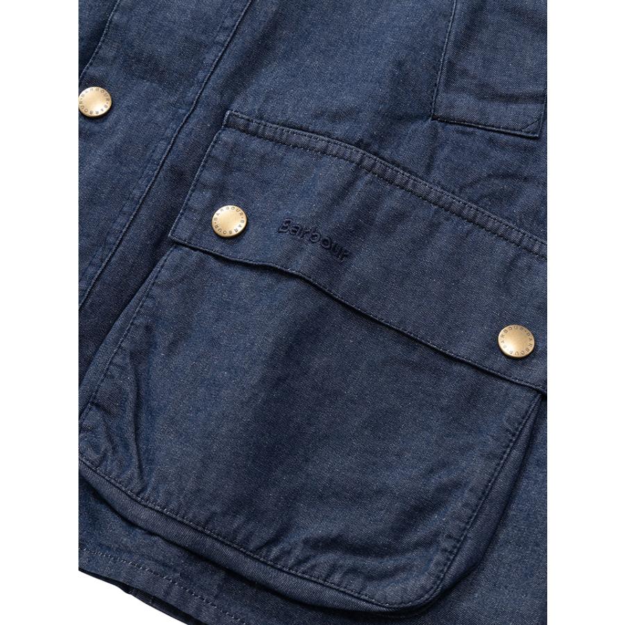 Barbour (バブアー) メンズ OVERSIZE(OS) BEDALE DENIM CASUAL JACKET ビデイル デニム ジャケット MCA1104の画像