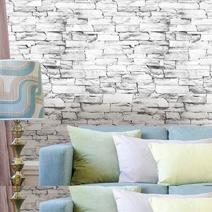 新作入荷 Wagic 30m巻 リメイクシートシール壁紙プレミアムウォールデコシートr Wa107 レンガ3d石目調白ホワイト系 代引不可 格安販売