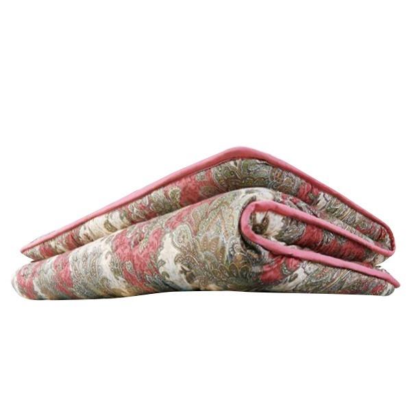 腰に優しい 敷布団/寝具 〔シングル ピンク〕 約100×200cm レギュラータイプ 防ダニ 抗菌 防臭 バランス 綿混 日本製 〔ベッドルーム〕