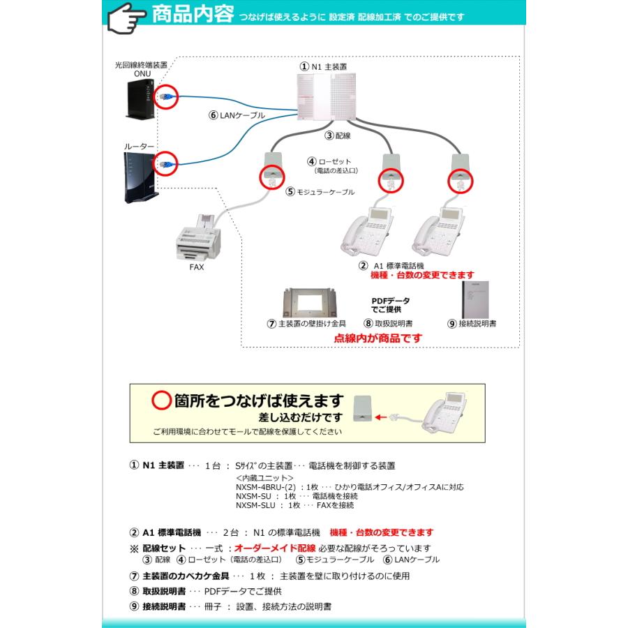 NTT ビジネスフォン N1 電話機2台 ☆ 設定済 オーダーメイド NTT ビジネスフォン N1 電話機2台 ☆ 設定済 オーダーメイド
