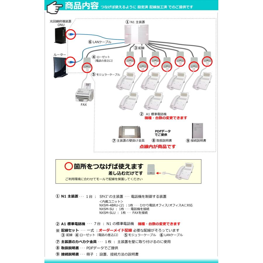 NTT ビジネスフォン N1 電話機7台 ☆ 設定済 オーダーメイド NTT ビジネスフォン N1 電話機7台 ☆ 設定済 オーダーメイド