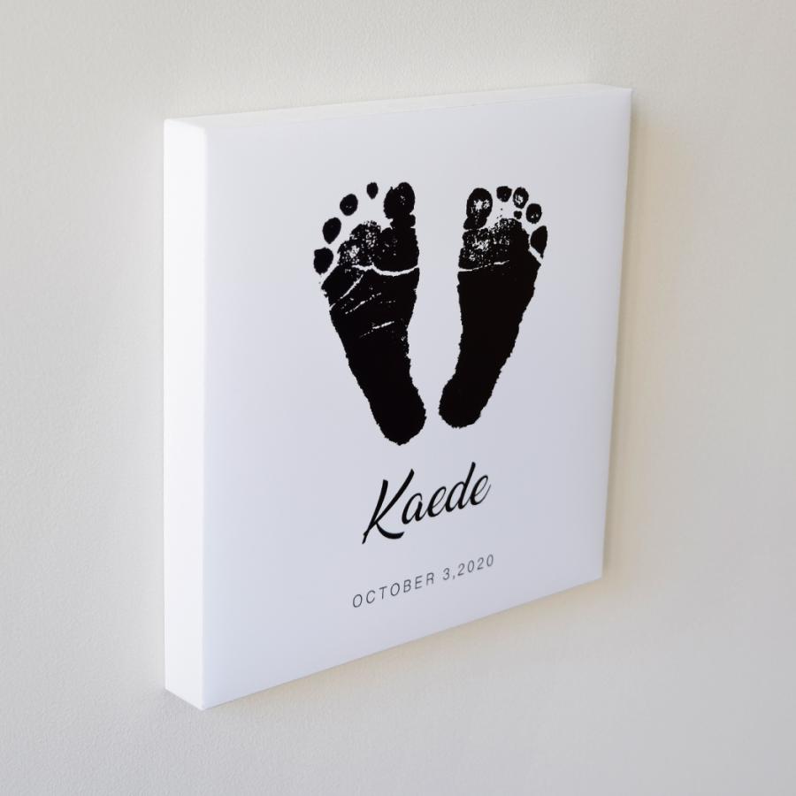 【アイフォト｜赤ちゃんスクエア足型パネルホワイト】敬老の日 父の日 母の日  出産祝い 出産記念 内祝い ギフト 記念 足形手形 名入れ 誕生日 |  | 02