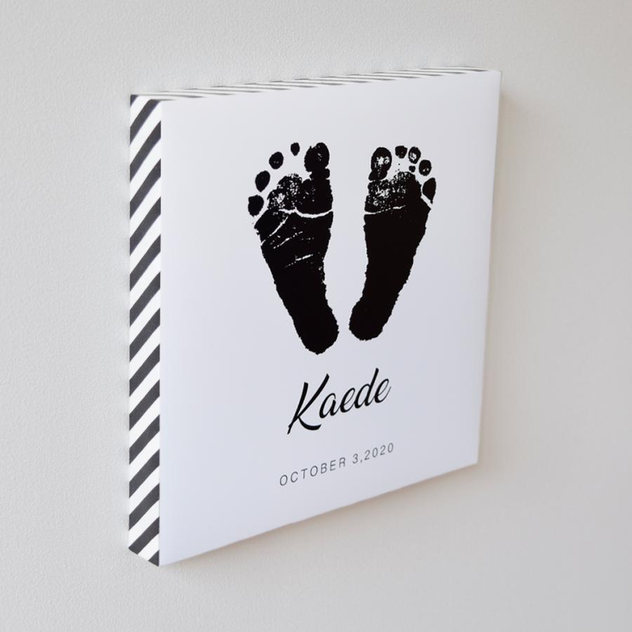 【アイフォト｜赤ちゃんスクエア足型パネルホワイト】敬老の日 父の日 母の日  出産祝い 出産記念 内祝い ギフト 記念 足形手形 名入れ 誕生日 |  | 03