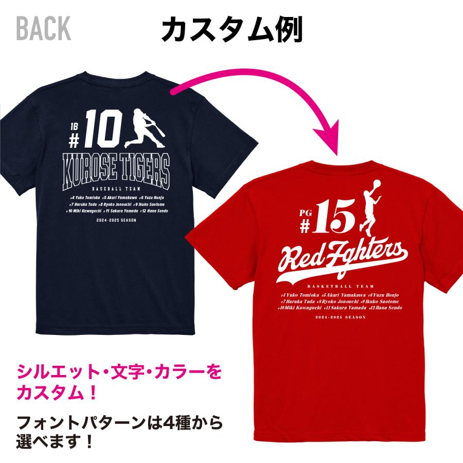 卒団記念 Tシャツ　【記念08】シルエット 卒部 オリジナル チーム クラブ サッカー バスケ 野球 バレー 部活 記念 卒団 卒業 |  | 03