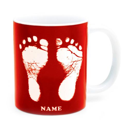 【ai mug｜生まれた時の記録が詰まったマグカップ】 手形 足形 名入れ オリジナルマグカップ  誕生日  赤ちゃん 敬老の日 母の日 父の日 出産記念 お祝い |  | 01