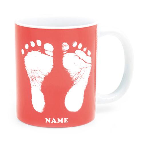 【ai mug｜生まれた時の記録が詰まったマグカップ】 手形 足形 名入れ オリジナルマグカップ  誕生日  赤ちゃん 敬老の日 母の日 父の日 出産記念 お祝い |  | 02